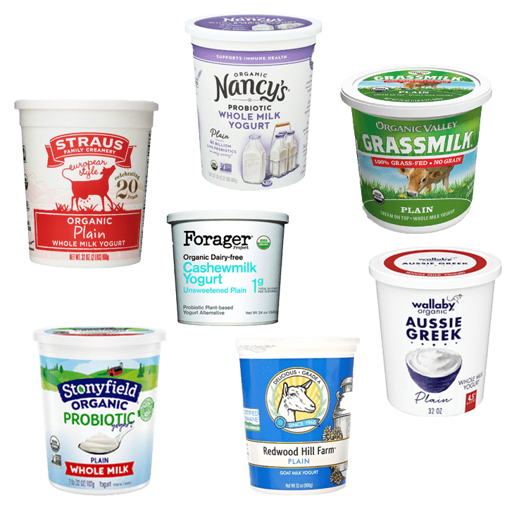Best yogurt for babies - the best organic plain whole milk and plant based yogurts.